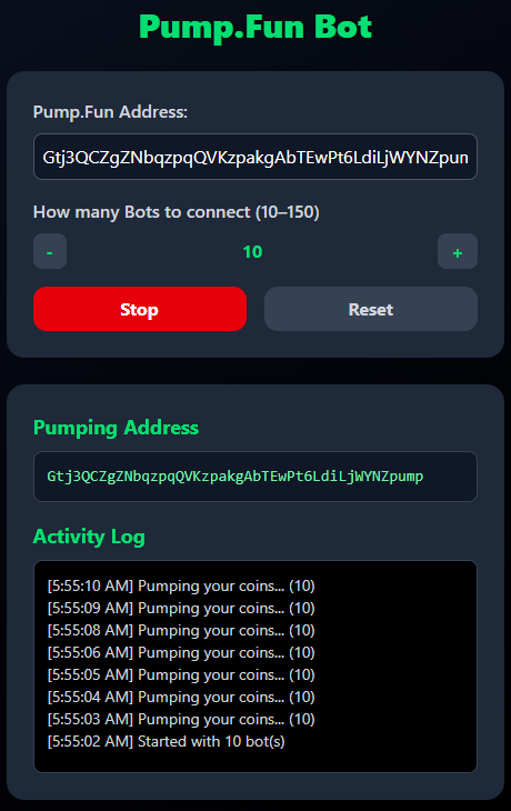 pump.fun volume bot trading